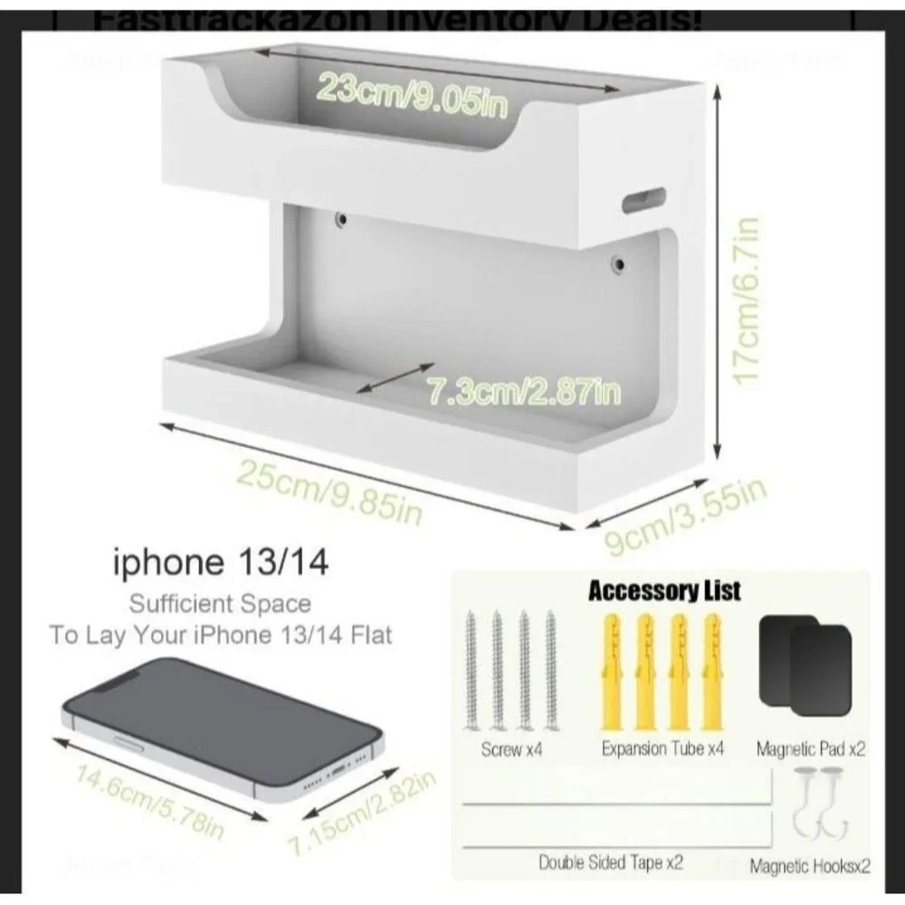 Key and Mail Holder for Wall - Wooden Wall Mount Mail Organizer & Key Rack